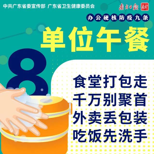 d88尊龙游戏大厅绿化公司办公硬核防疫九条之第八条：单位午餐